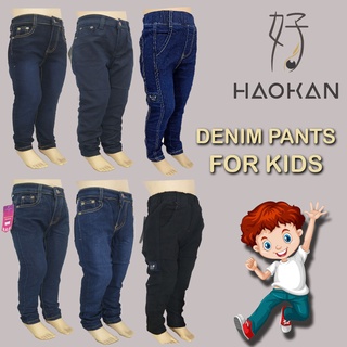 Forgamos #3201 Denim Maong, Streachable, Kids Pants For Boy Jogger Garter