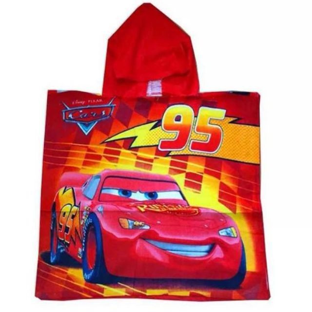lightning mcqueen hooded towel