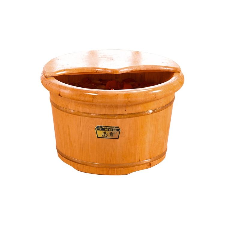 Foot Baths RIGORER FeetWashing Basin Wooden Basin Foot Bath Wooden