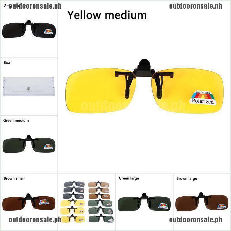 clip on polarized night driving glasses