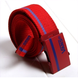 Vans color belt woven canvas nylon belt wear-resistant neutral soft belt #4
