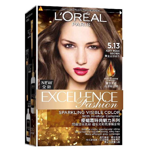L'Oreal Paris Excellence Fashion Hair Color  Ashy Nude Brown | Shopee  Philippines