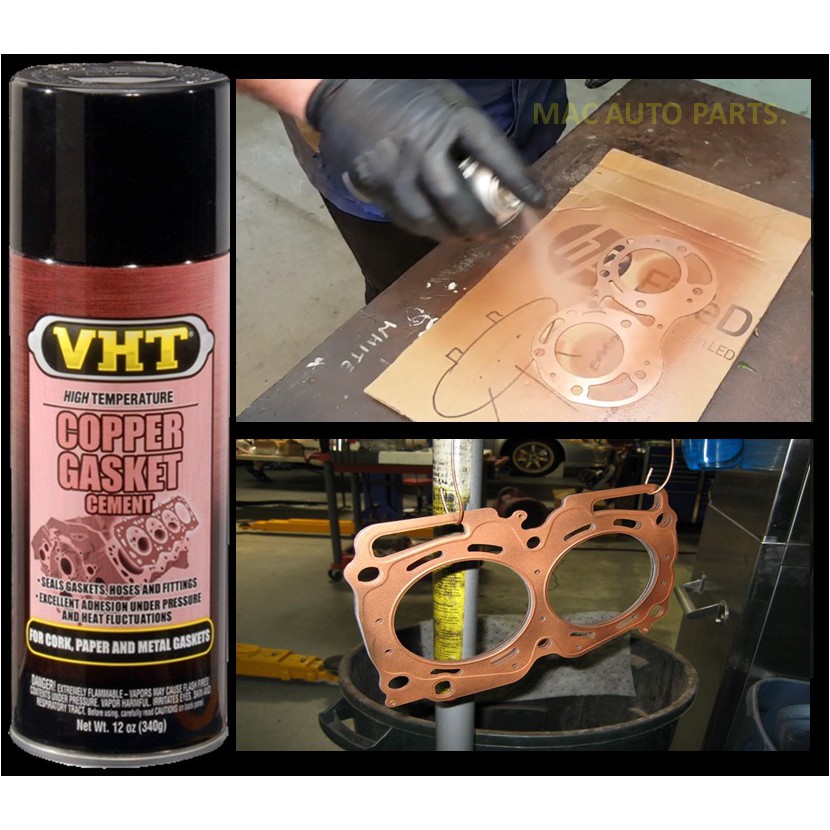 thumbnail image 2 of VHT SP21A Copper Gasket Cement – 12oz Aerosol – High-Tech Gasket Sealer 2 of 4