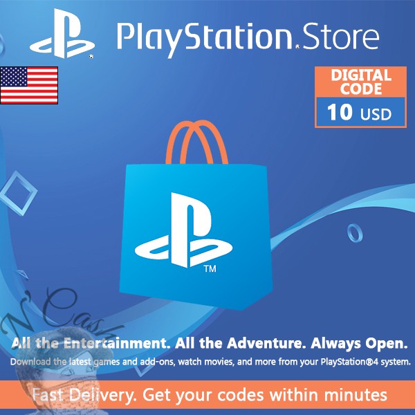 playstation $10 gift card digital code