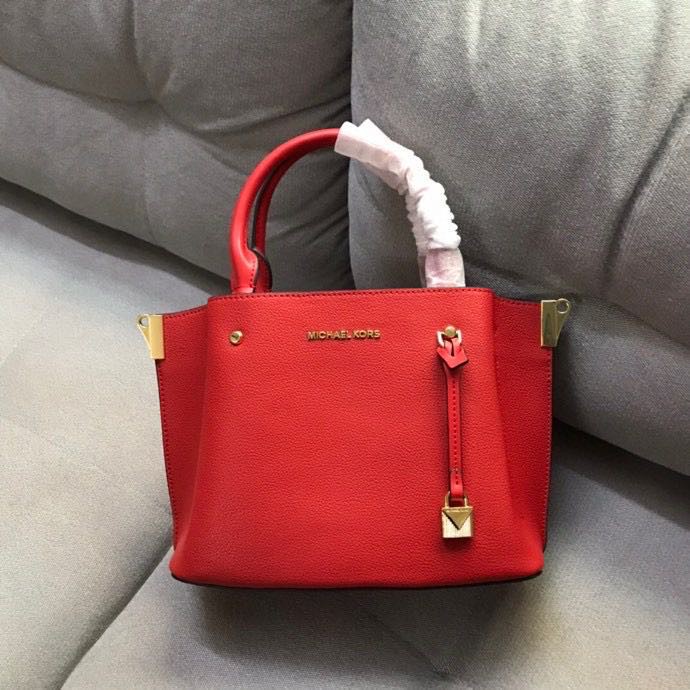 red mk tote