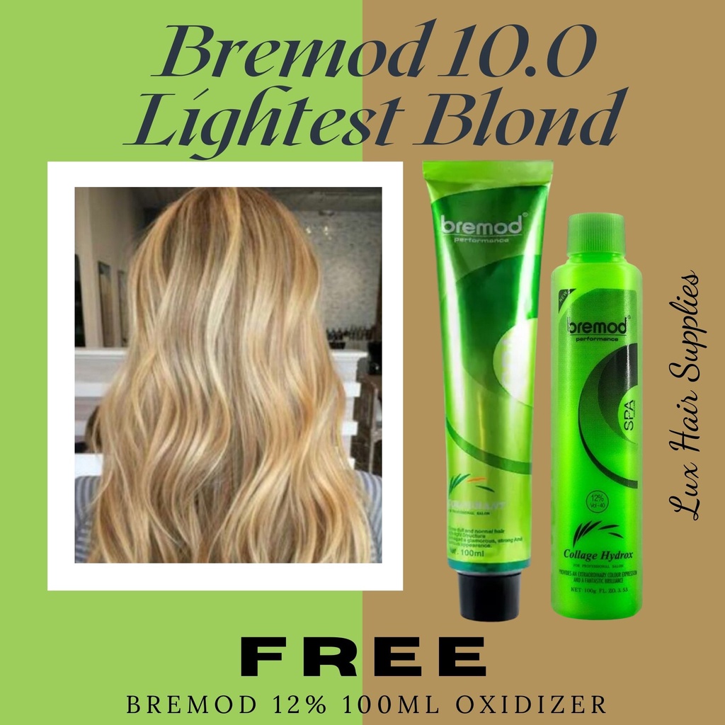 Bremod 10.0 + Bremod 100ml Oxidizer FREE Lightest Blond Bremod Hair