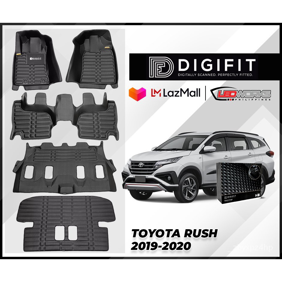 TOYOTA RUSH 7 SEATER 20192021 Digifit Premium Car Matting /Floorliner