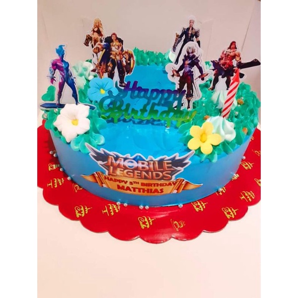 Zomvi Mobile Legends Theme Cake Toppercustomized Shopee Philippines