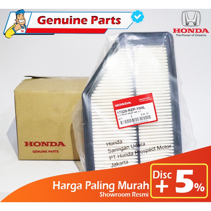 Original Honda CRV Air Filter 20072011 (17220RZPY00L) Shopee Philippines