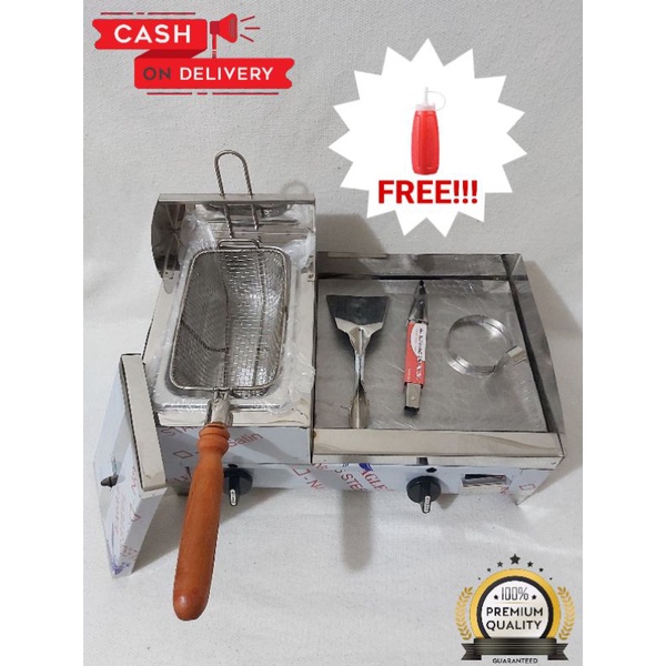 BURGER GRILLER 12X12 WITH DEEP FRYER PURE STAINLESS (PANG NEGOSYO) Shopee Philippines