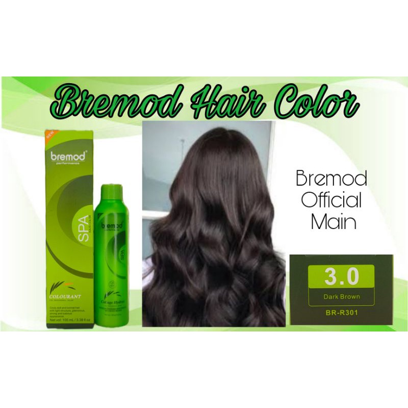 3.0 Dark Brown Bremod Permanent Hair Color Shopee Philippines