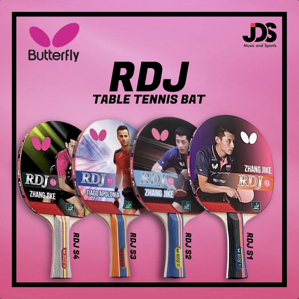 Butterfly RDJ S1/S2/S3/S4 Table Tennis Bat\Racket Shopee Philippines
