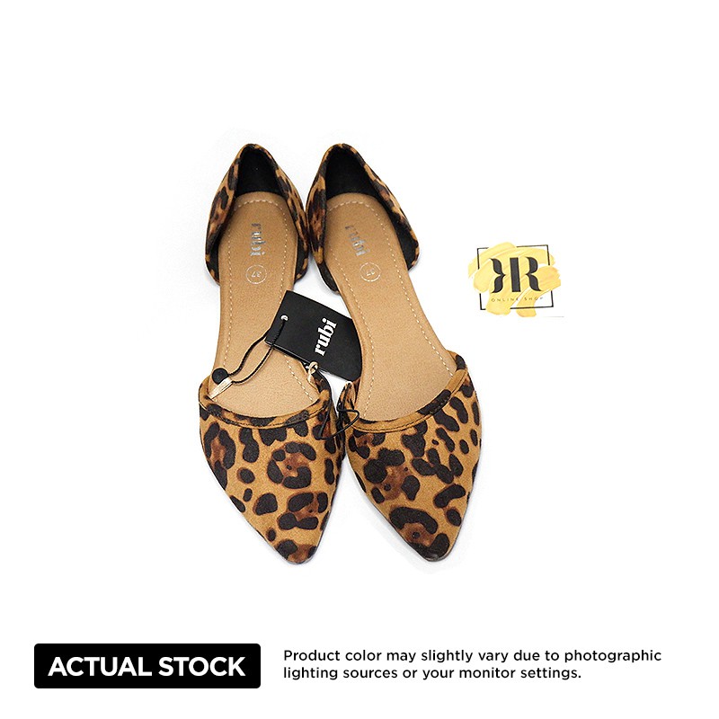 leopard cut out flats