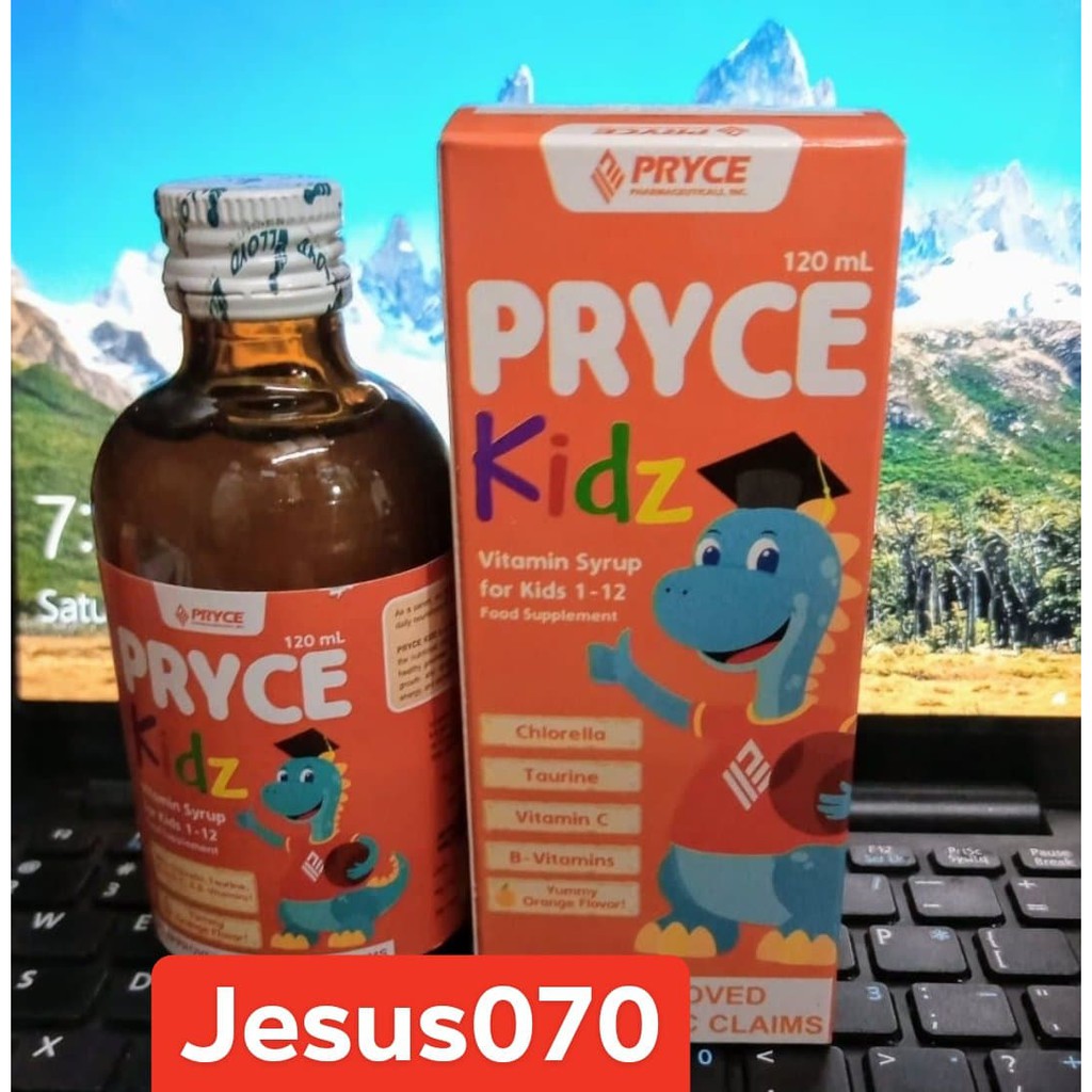 PRYCE KIDZ Vitamin C + B + Taurine + Chlorella - 120mL / 250mL Syrup ...