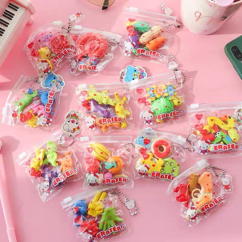 pouch eraser fruit eraser design earaser school supplies officesupplies ...