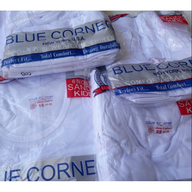 Blue Corner-sando white for kids Panloob sa uniform | Shopee Philippines