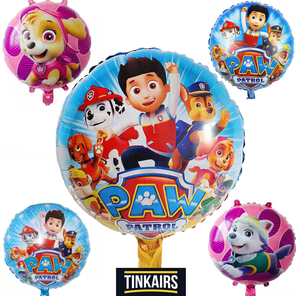 18inch Round Paw-Patrol Helium Ballons - Kindergeburtstag Disney ...