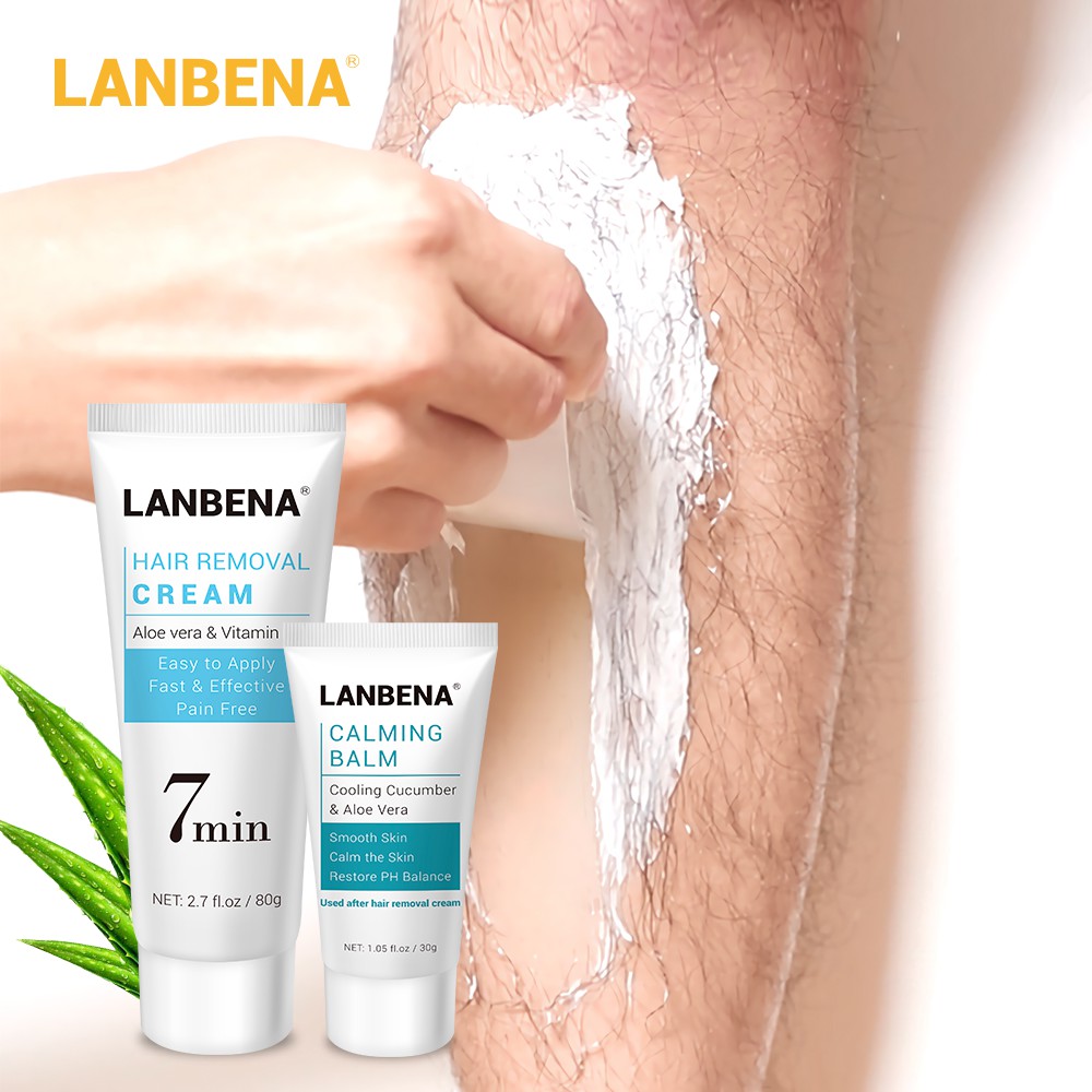 Lanbena Hair Removal Cream Hair Calming Balm Painless Hair