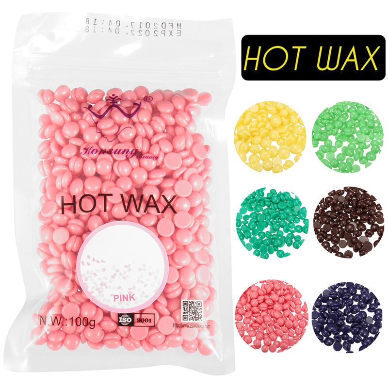 100g Hard Wax Beans Hair Removal Waxing Hot Bikini Shopee