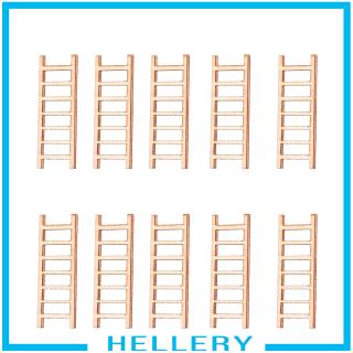 [HELLERY] 10Pcs Miniature Wood Ladders Micro Scenary Landscape Ornaments Home Decor #3
