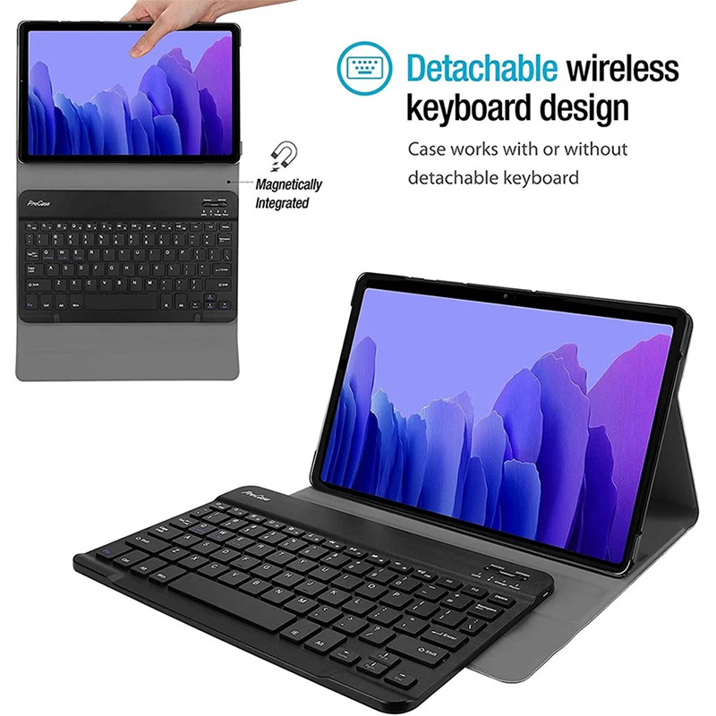 Keyboard Case For Lenovo Tab M8 HD TB-8505F TB-8505X PU Leather Stand Cover  with Magnetically Detachable Wireless Keyboard