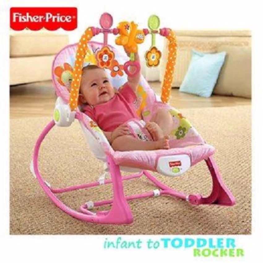 fisher price pink bunny infant to toddler rocker