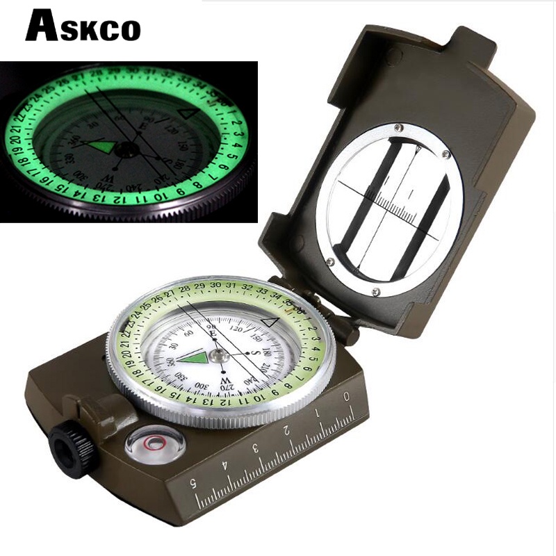 Professional Military Compass Hiking Equipment Compas Tourist Navigator ...