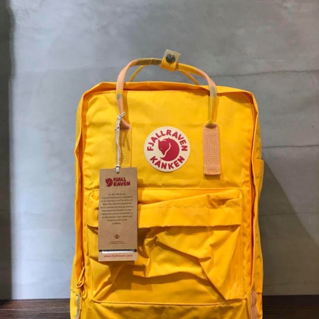 fjallraven warm yellow random blocked