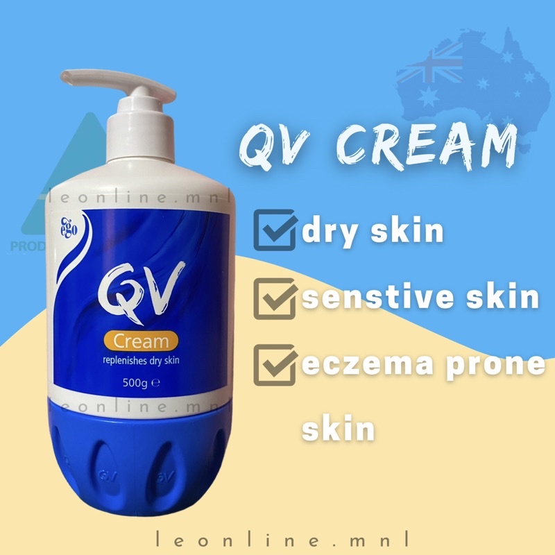 QV Cream for dry, sensitive, eczema prons skin 500g/1kg Shopee