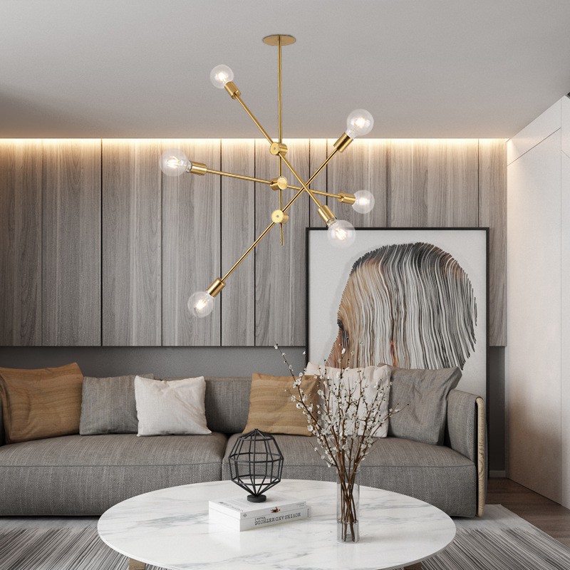 modern metal chandelier