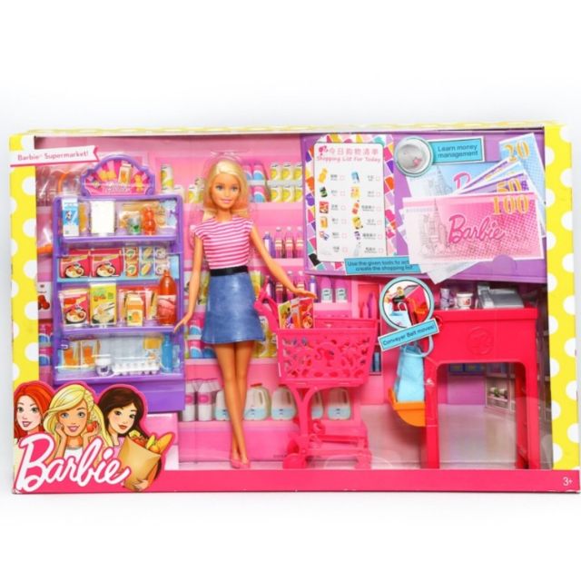 barbie supermarket shopping