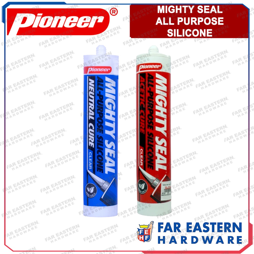 PIONEER Mighty Seal Acetic Cure / Neutral Cure Silicone Sealant 280ml