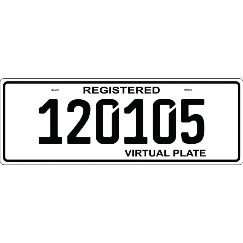 Temporary plate ( Standard Car 1pc Luzon) Shopee Philippines