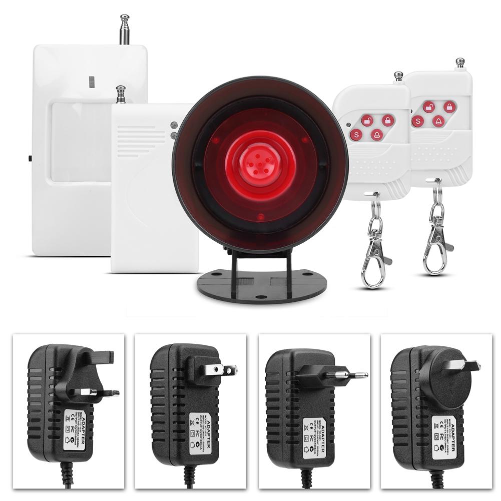 110dB Loud Home Burglar Security Strobe Alarm Siren System Shopee