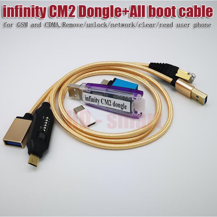 100 Infinity Cm2 Box Dongle Umf All Boot Cable For Gsm And Cdma Remove Unlock Network Clear Rea 4 319