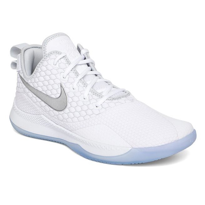 all white lebron james shoes