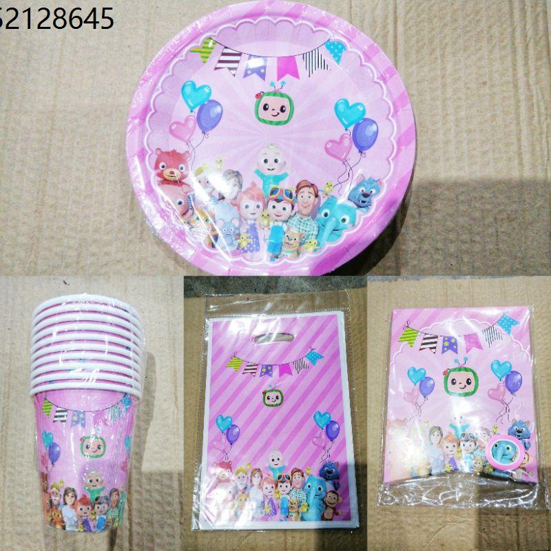 Pink Party Needs Plates Banner Cups Lootbag for