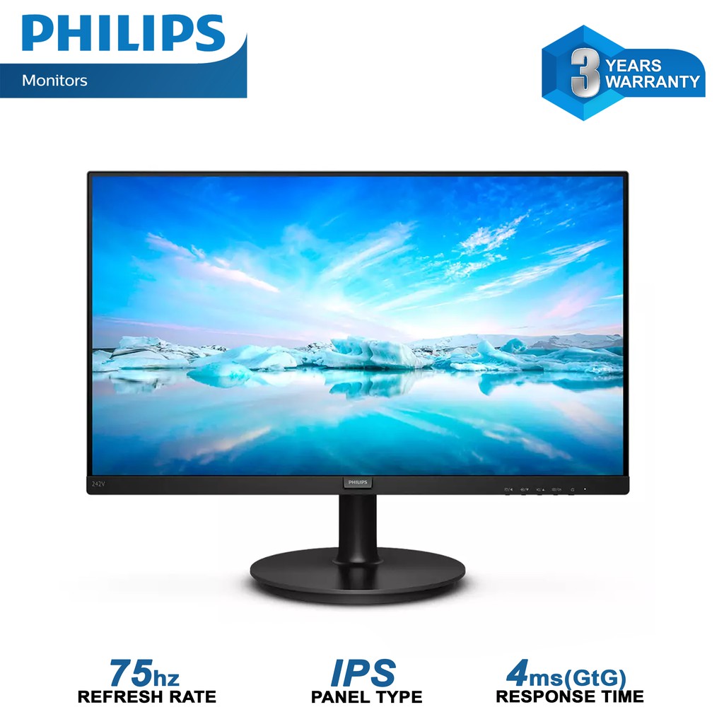 Philips 242V8A 23.8" Full HD Monitor with Adaptive-Sync Technology and ...