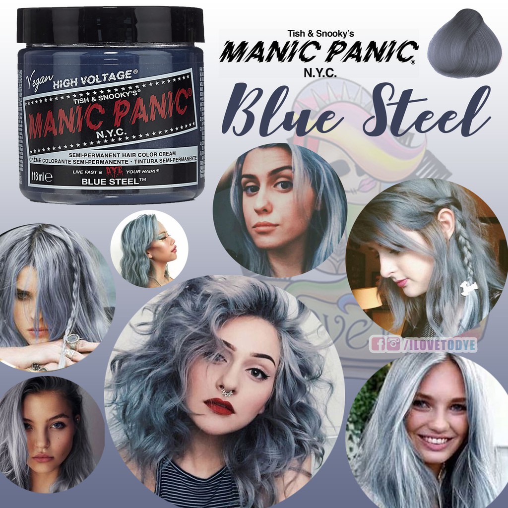 Краска для волос manic panic blue steel