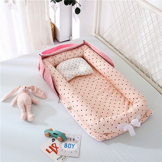 Cotton Portable Crib Bed Newborn Foldable Backpack Crib Baby Bionic Bed Breathable Sleep Nest #9