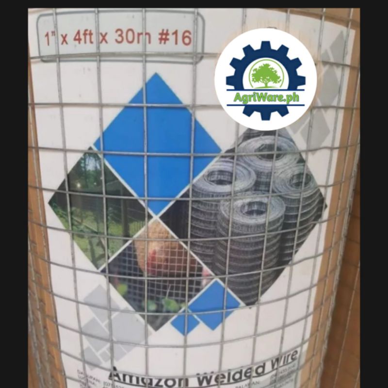 Welded mesh wire 1"x1"x4ft Gauge 16 galvanized zinc coated Hot dipped