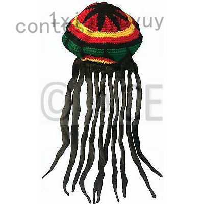reggae hat with dreadlocks