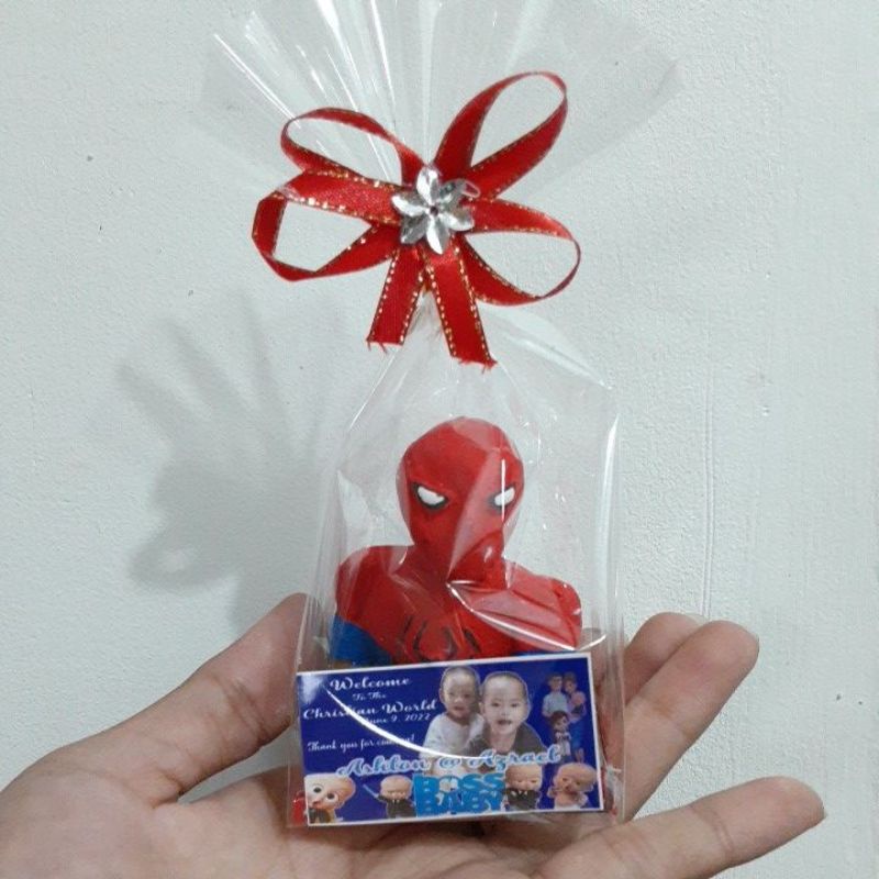 SPIDERMAN AND IRONMAN BIRTHDAY OR CHRISTENING SOUVENIRS AND GIVEAWAYS |  Shopee Philippines