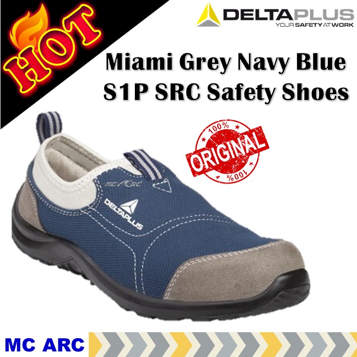 delta plus miami safety slip on trainers