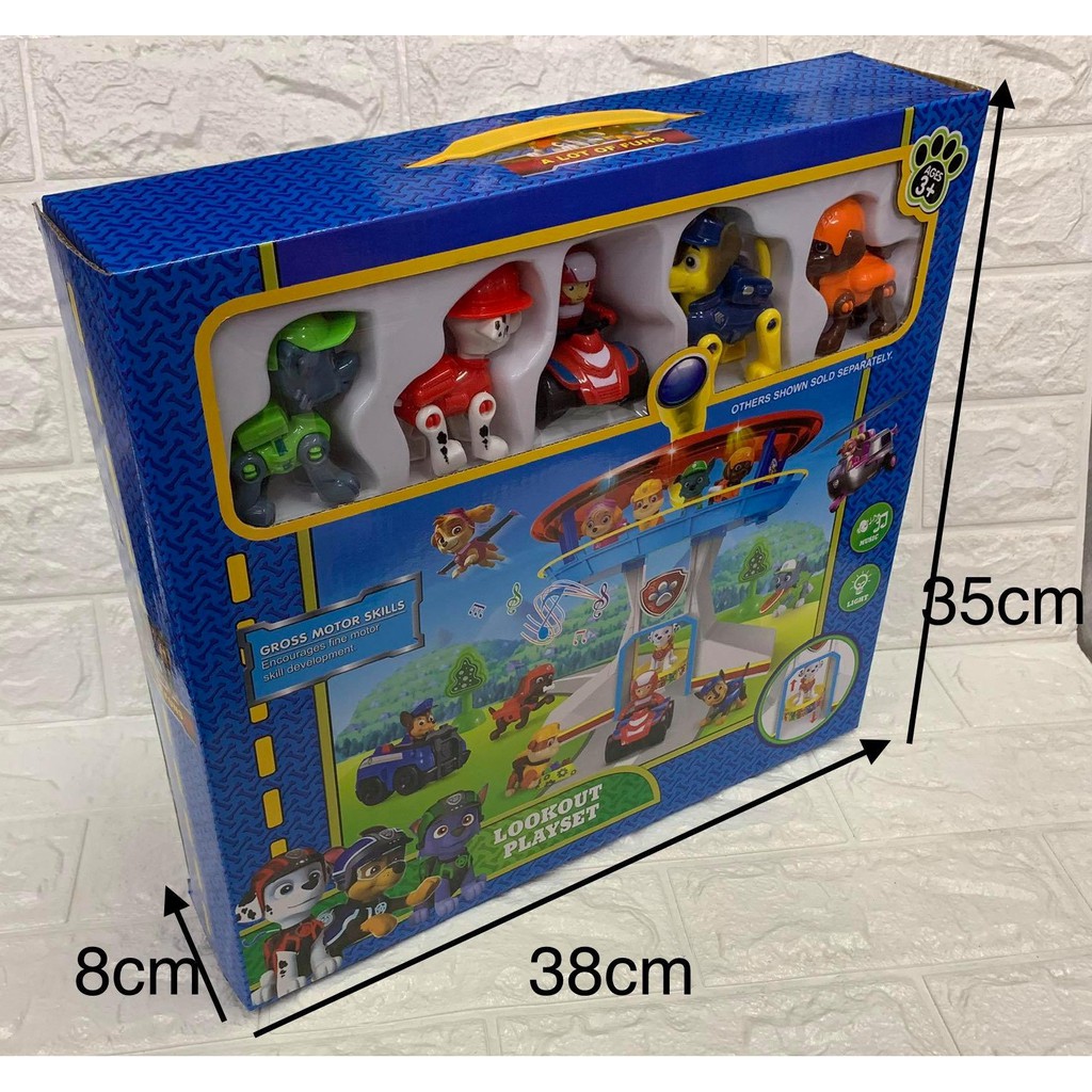 paw patrol light and sound lookout tower