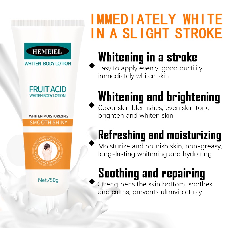 HEMEIEL Bright White/Neck Whitening Cream/Instant Whitening Lotion