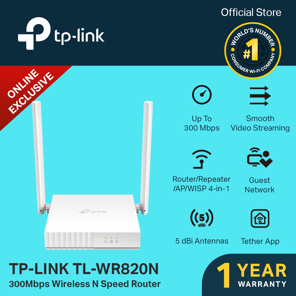 Tp Link Tl Wr820n 300mbps Wireless N Speed Wifi Router Tp Link