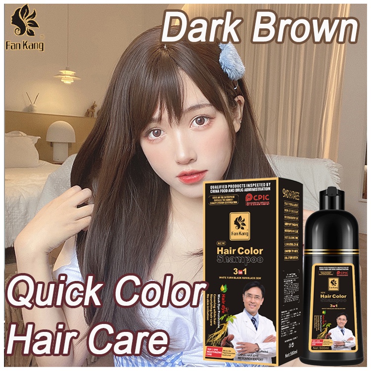 ☍﹊✳【FAN KANG】Shampoo Fast Hair Black Coloring Dye Does Not Fade No  Stimulation Natural Organic Plan | Shopee Philippines