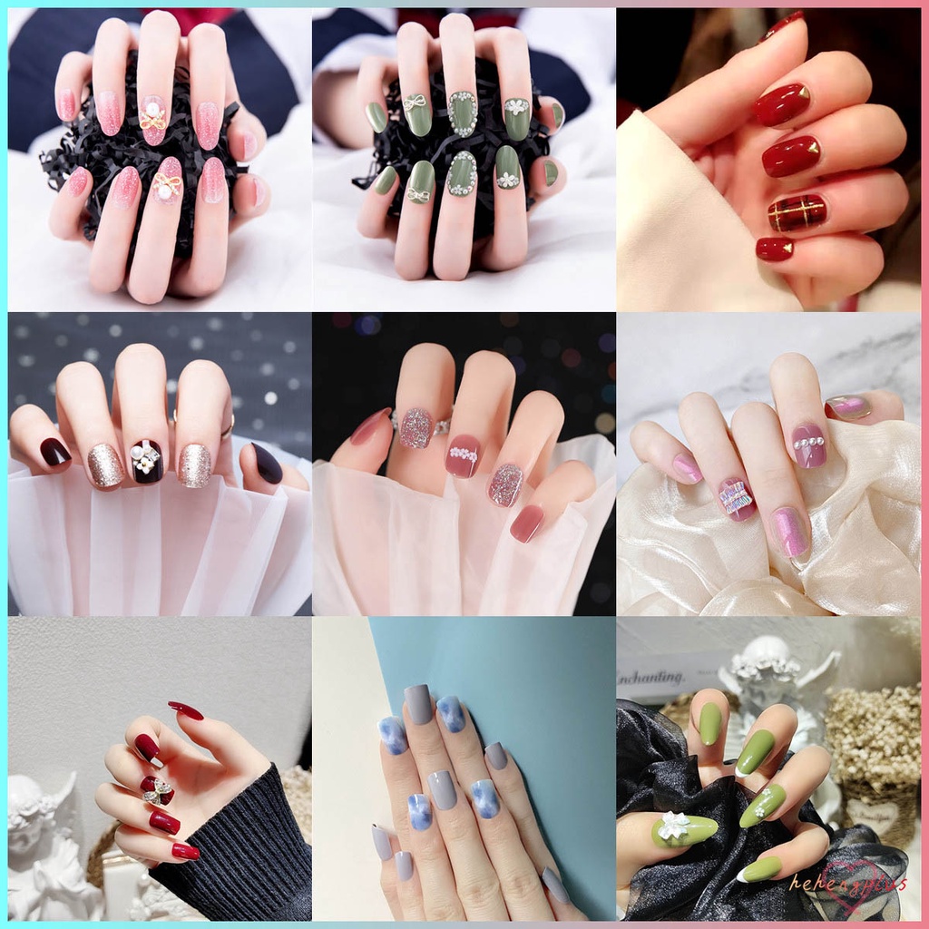 デニムネイル やり方 デニムネイル やり方 デニムネイル ネイル やり方 24pcs牛パターンネイルパッチスウィートスタイル短い段落取り外しマニキュア保存 Vladatk Kim Ba