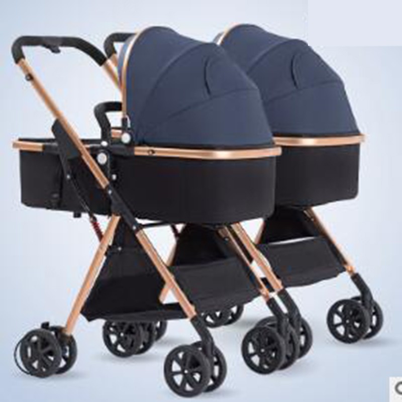 twin bassinet stroller